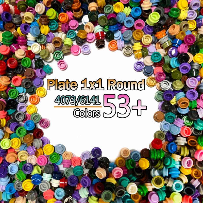 Lego Set City - แผ่นกลม1X1 DIY Pixel Art Remix ภาพวาด53
