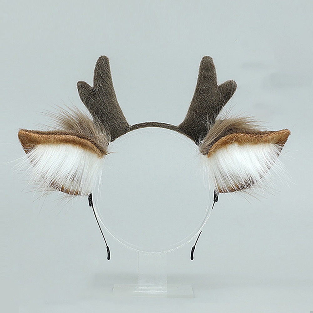 Reindeer Antlers Headband - ที่คาดผมหูกวางเรนเดียร์สไตล์โลลิต้า น่ารักสำหรับงานปาร์ตี้ ของตกแต่งศีรษะสำหรับเทศกาลและฮาโลวีน