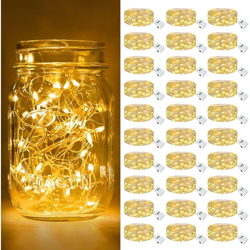 Led Fairy String Lights - ไฟประดับ LED กันน้ำ 1 เมตร แบบกระพริบแสงไฟหิ่งห้อย