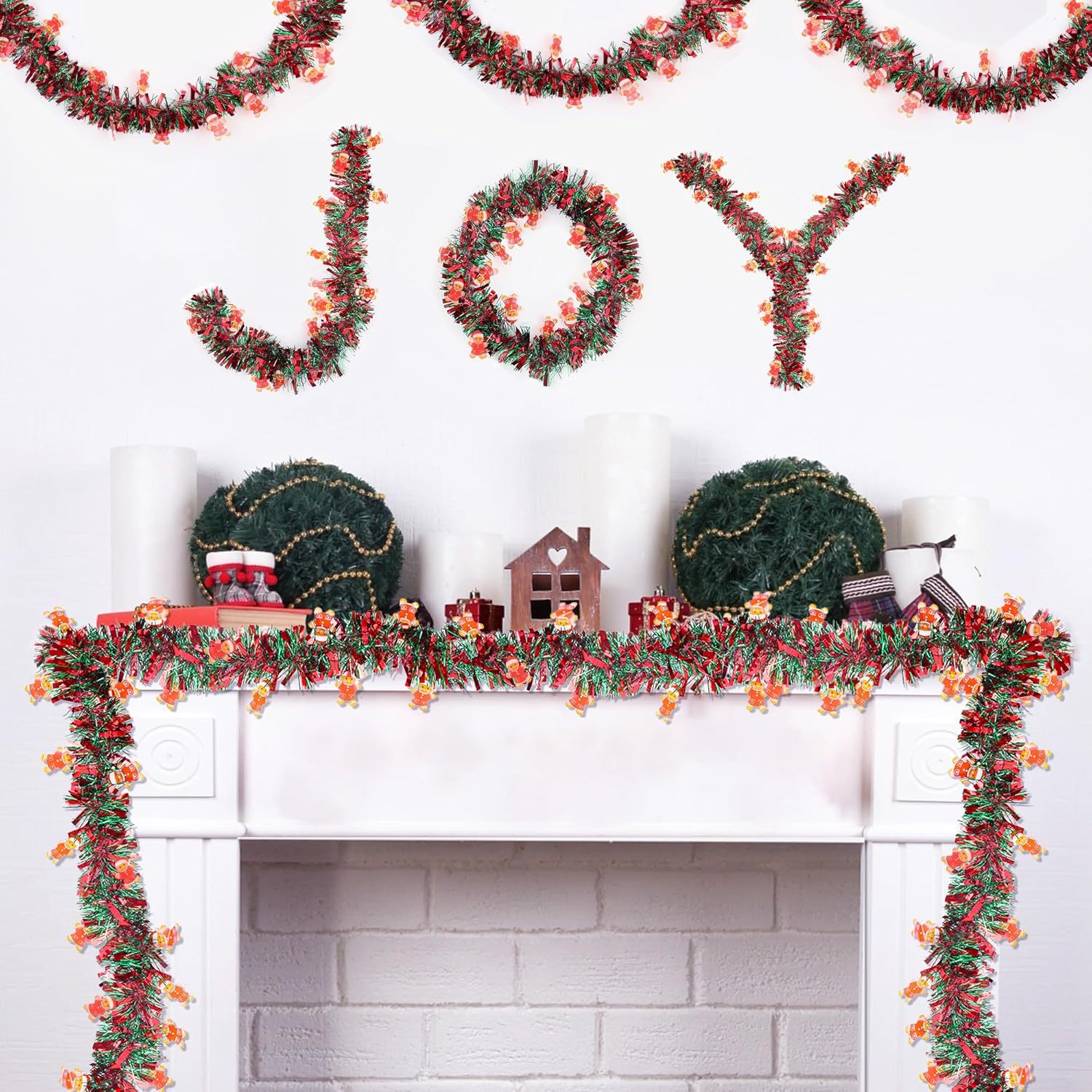 1--10 ชิ้น พวงมาลัยลูกปัดตกแต่ - Tinsel Garland Decoration บทวิจารณ์และราคา