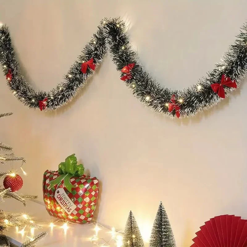 ไฟ LED 2 เมตร สายไฟประดับคริสต - Tinsel Garland Decoration บทวิจารณ์และราคา